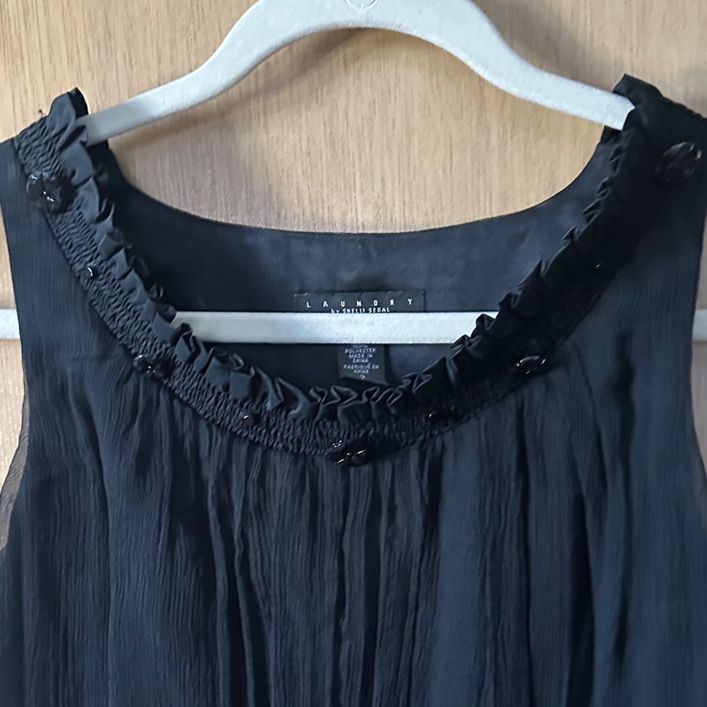 Laundry By Shelli Segal Black Midi Dress - Picture 5 of 9